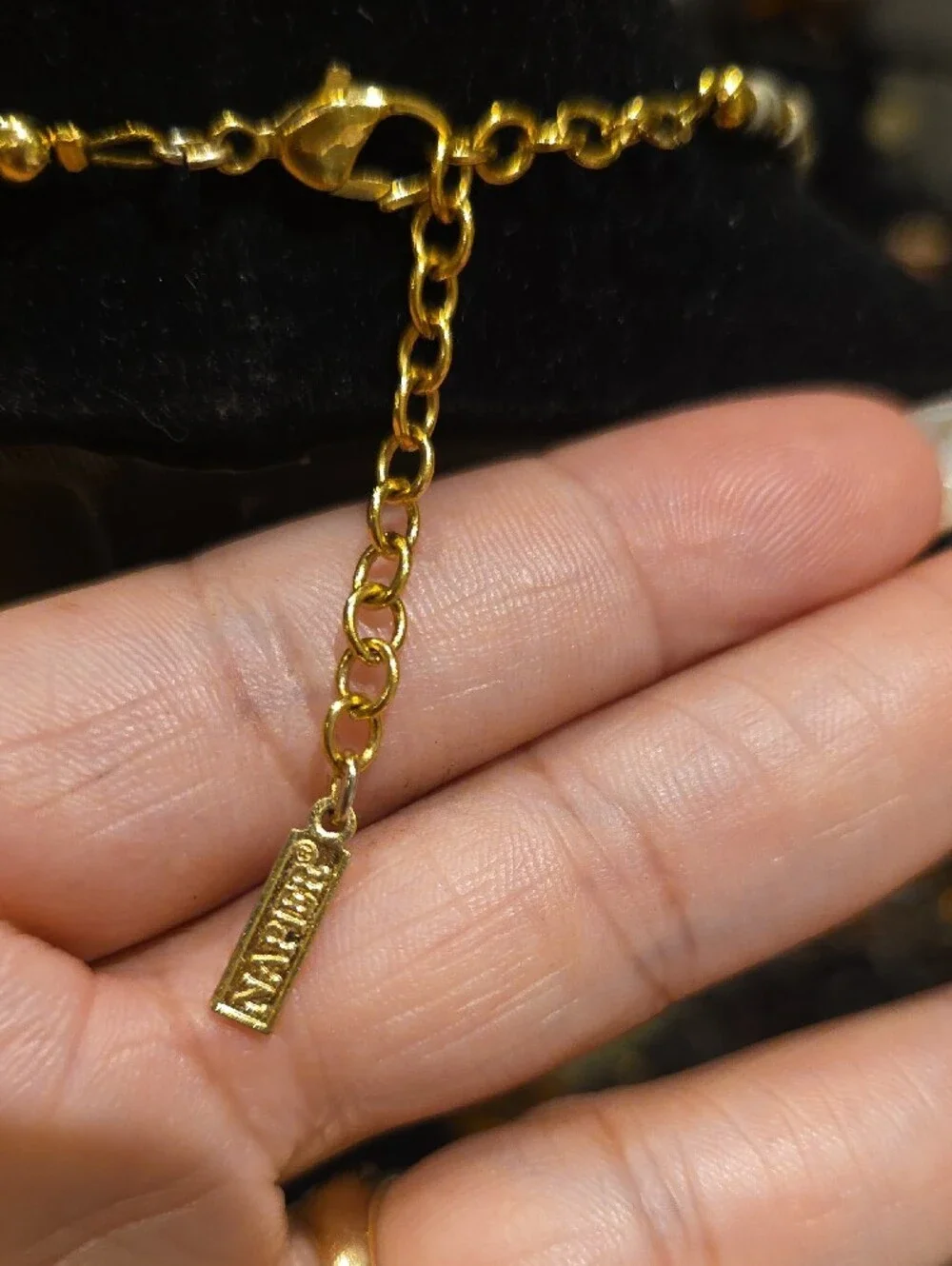 Napier Gold and Silver Beaded Necklace
